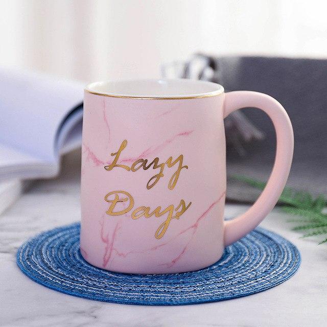 Lazy Days Marble Mugs - Nordic Side - 