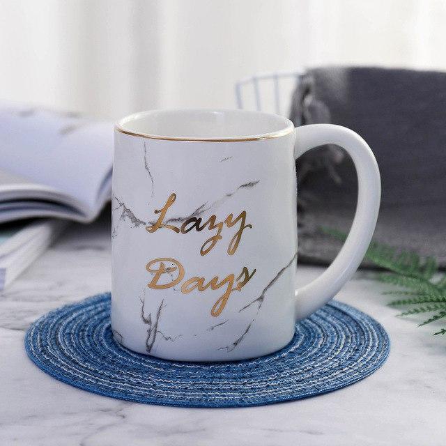 Lazy Days Marble Mugs - Nordic Side - 