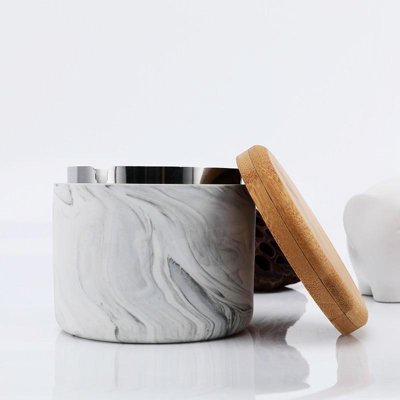 Ceramic Marble Jar - Nordic Side - 