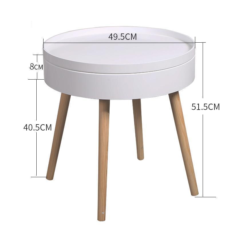 Carson - Modern Nordic Storage Round Side Table - Nordic Side - 06-10, feed-cl0-over-80-dollars, furniture-tag