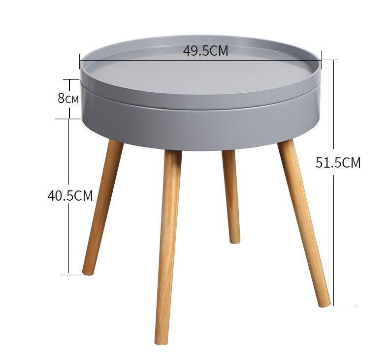 Carson - Modern Nordic Storage Round Side Table - Nordic Side - 06-10, feed-cl0-over-80-dollars, furniture-tag