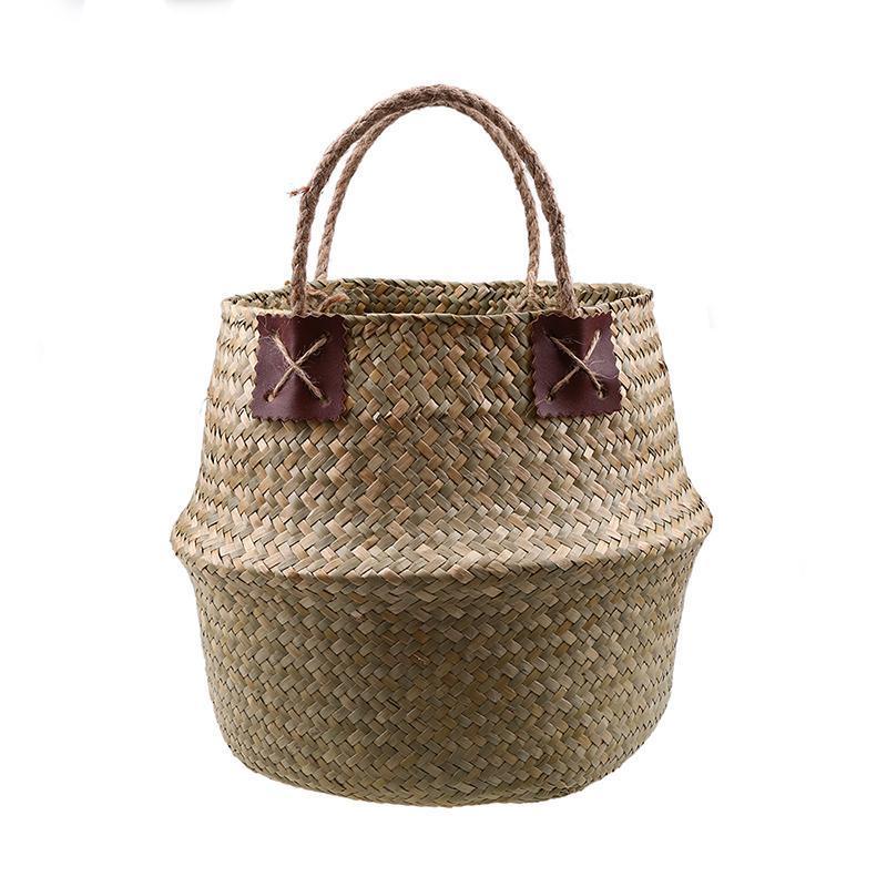 Woven Rattan Basket - Nordic Side - 