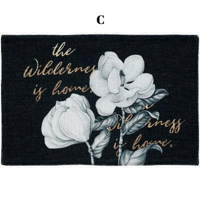 Floral Linen Table Mat - Nordic Side - 