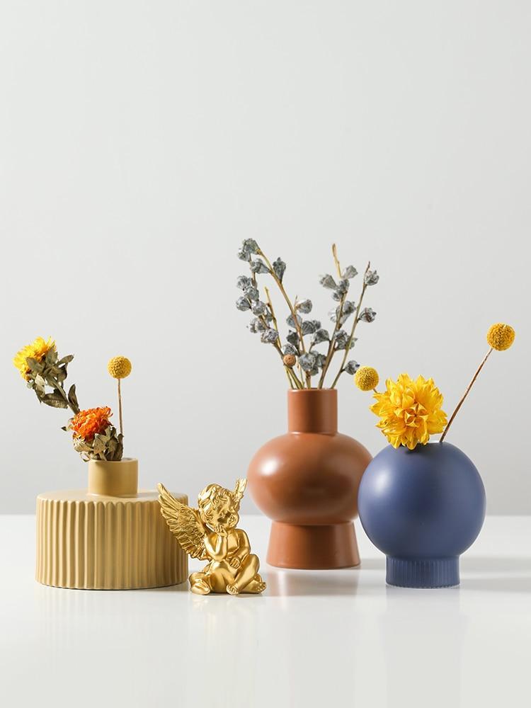 Colorful Ceramic Nordic Vases - Nordic Side - 