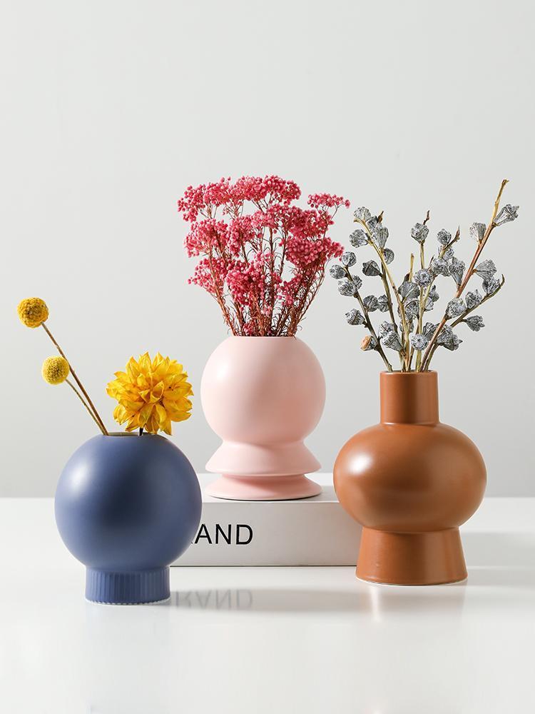 Colorful Ceramic Nordic Vases - Nordic Side - 