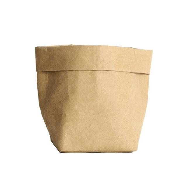 Whitely - Reusable Artful Kraft Paper Flower Plant Pot - Nordic Side - 02-09, modern-farmhouse