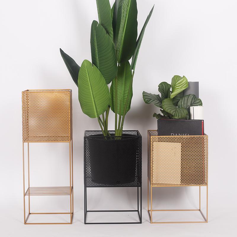 Isadora Modern Iron Standing Planter