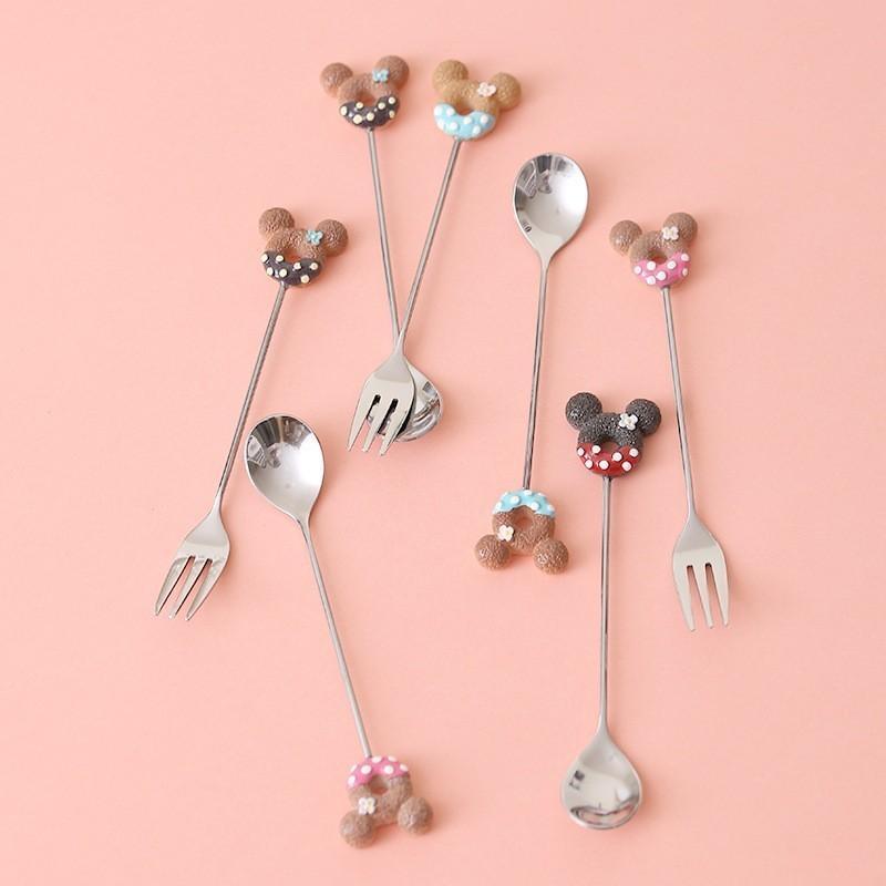 Donut Dessert Spoon & Fork - Nordic Side - 