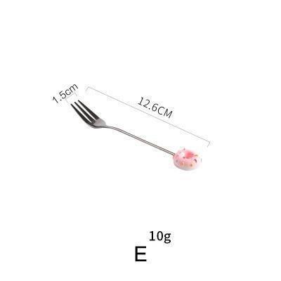 Donut Dessert Spoon & Fork - Nordic Side - 