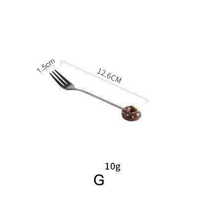 Donut Dessert Spoon & Fork - Nordic Side - 