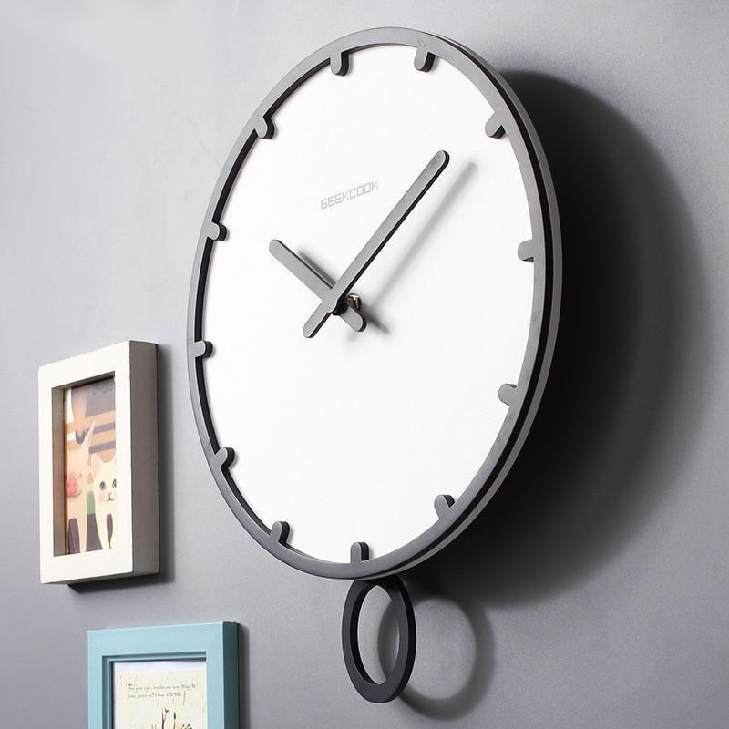 Feno - 3D Retro Silent Clock - Nordic Side - 05-15, feed-cl0-over-80-dollars, modern-wall-clock