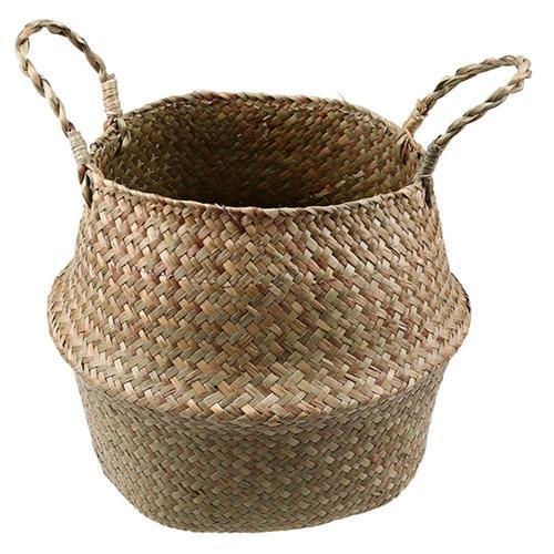 Woven Rattan Basket - Nordic Side - 