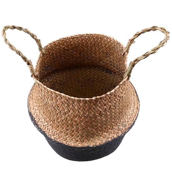 Woven Rattan Basket - Nordic Side - 