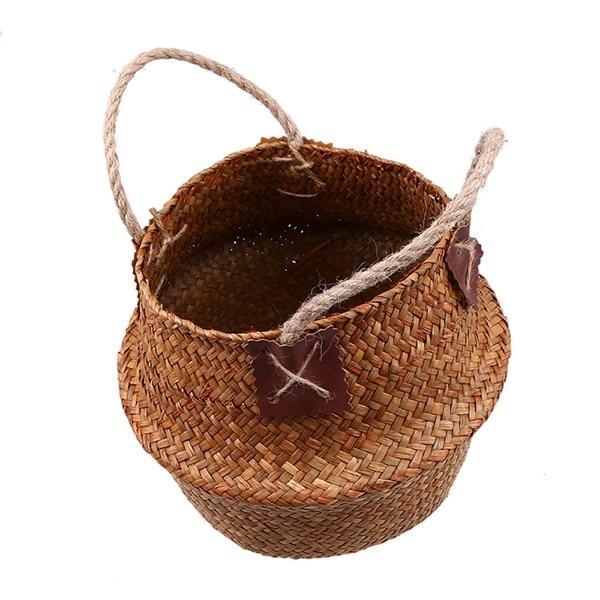 Woven Rattan Basket - Nordic Side - 