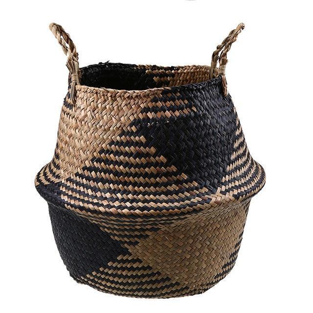 Woven Rattan Basket - Nordic Side - 