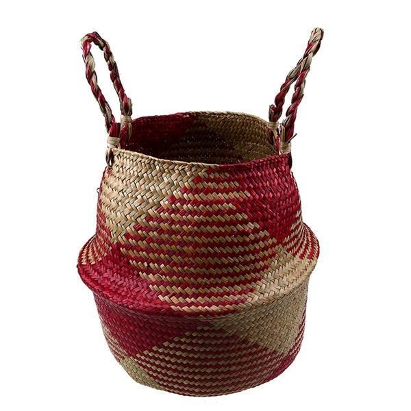 Woven Rattan Basket - Nordic Side - 