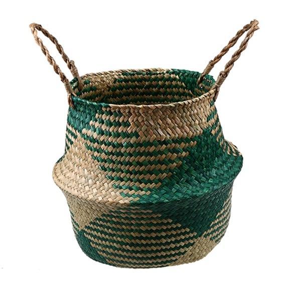 Woven Rattan Basket - Nordic Side - 