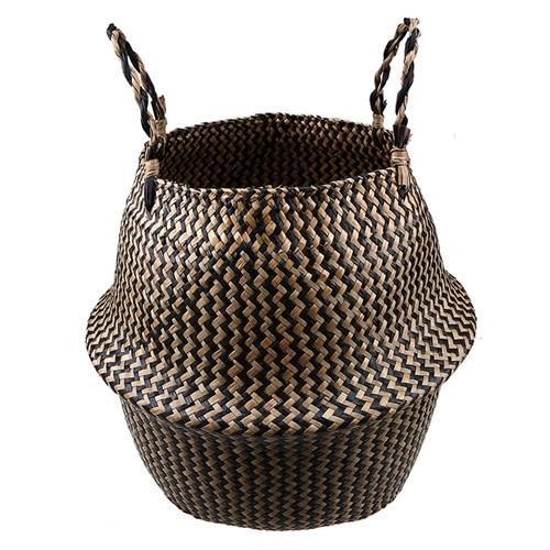 Woven Rattan Basket - Nordic Side - 