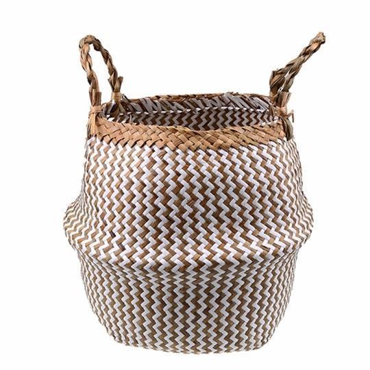 Woven Rattan Basket - Nordic Side - 