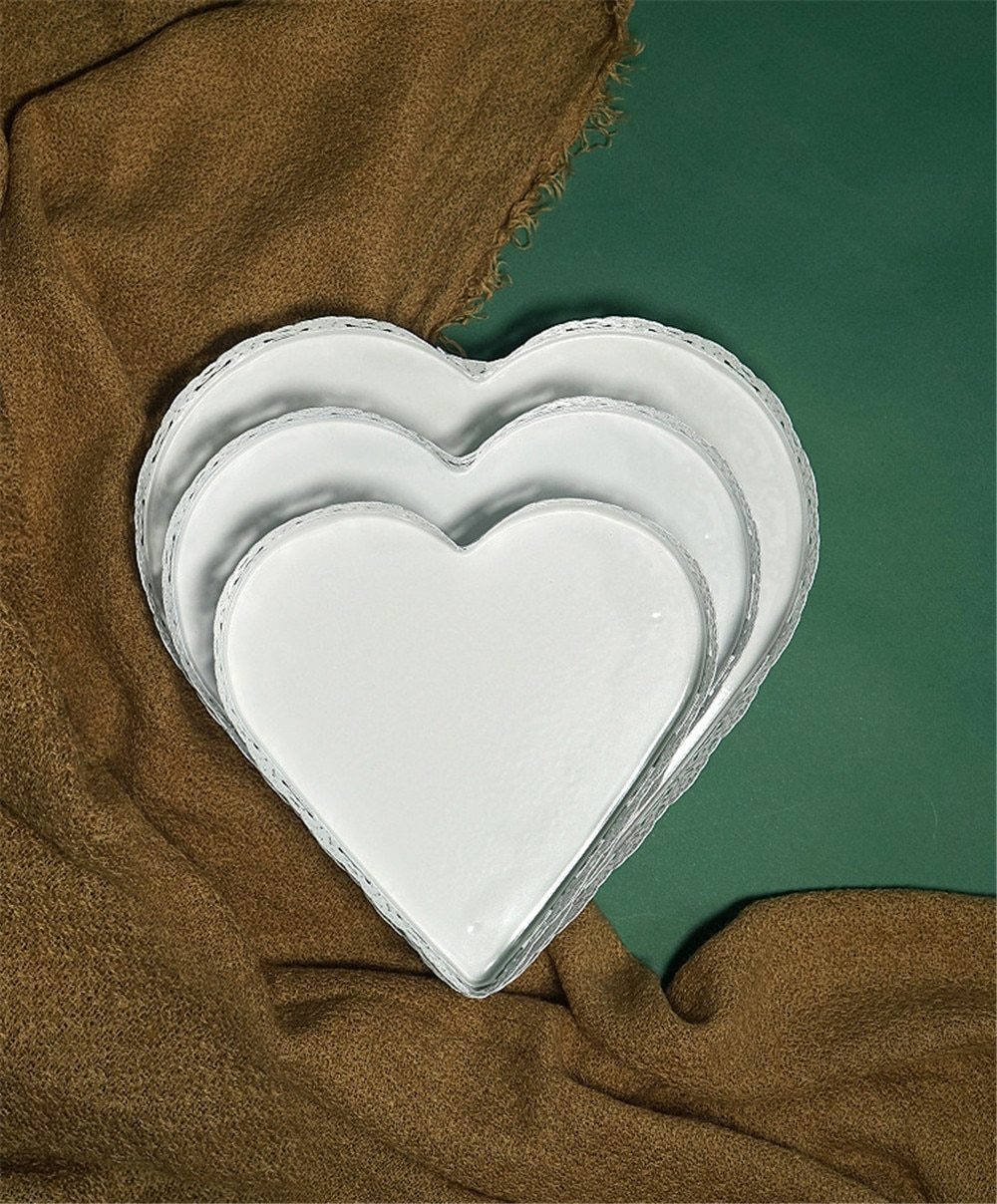 Metal Heart Tray - Nordic Side - 