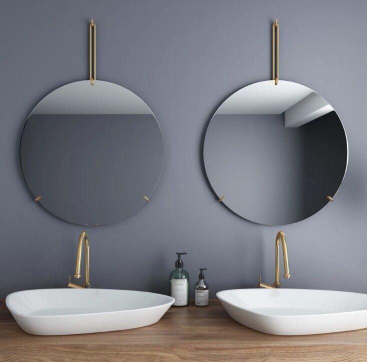 Henrietta - Modern Simplistic Round Mirror - Nordic Side - 07-08, bathroom-collection, feed-cl0-over-80-dollars