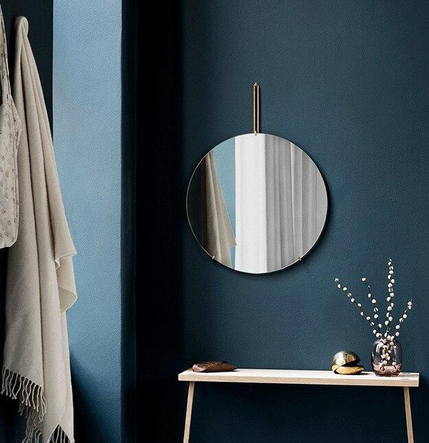 Henrietta - Modern Simplistic Round Mirror - Nordic Side - 07-08, bathroom-collection, feed-cl0-over-80-dollars