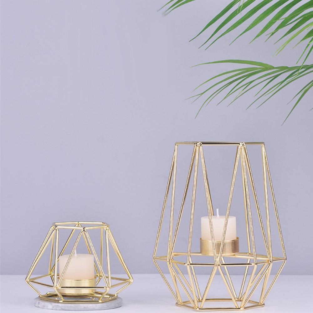 Diedra - Modern Geometric Cage Candle Holder - Nordic Side - 05-09