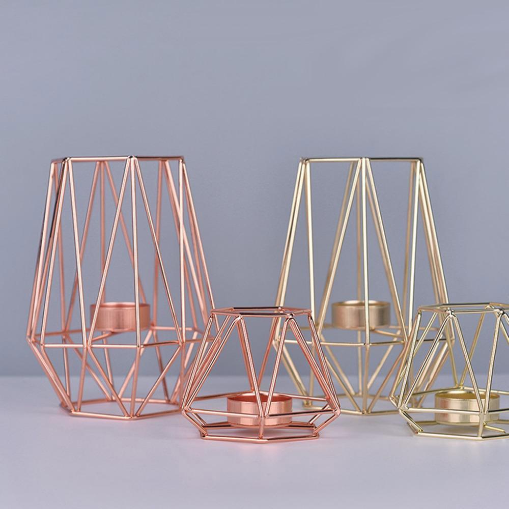 Diedra - Modern Geometric Cage Candle Holder - Nordic Side - 05-09