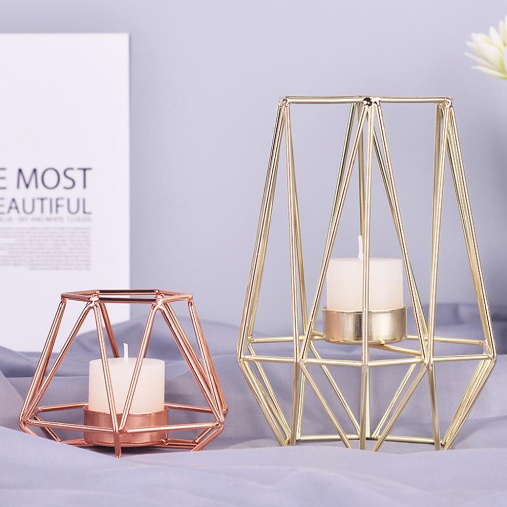 Diedra - Modern Geometric Cage Candle Holder - Nordic Side - 05-09