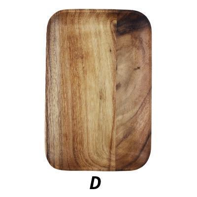 Acacia Wood Square Plate - Nordic Side - 