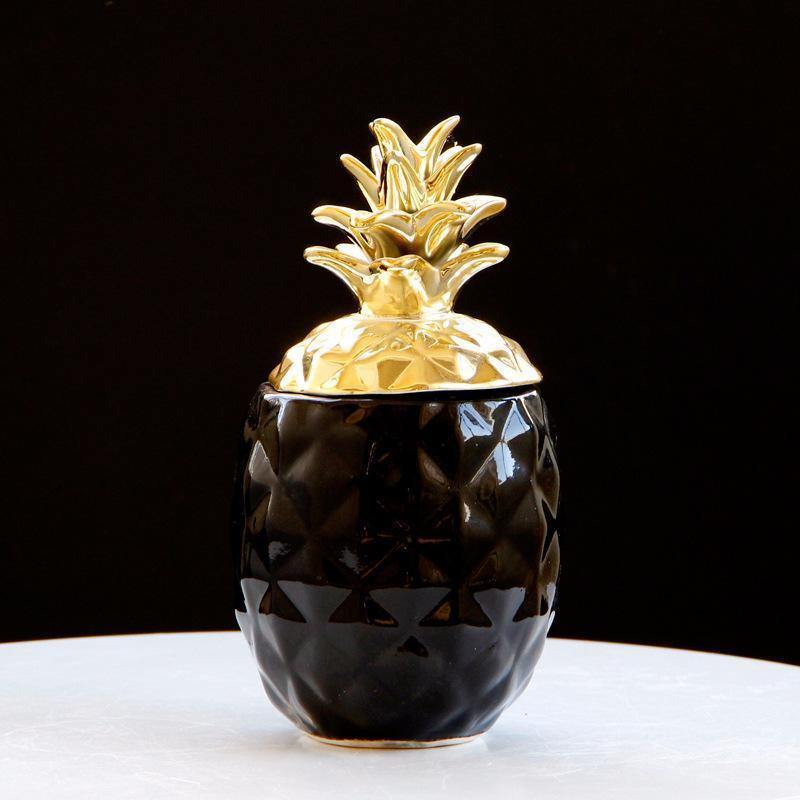 Black & White Pineapple Storage - Nordic Side - 