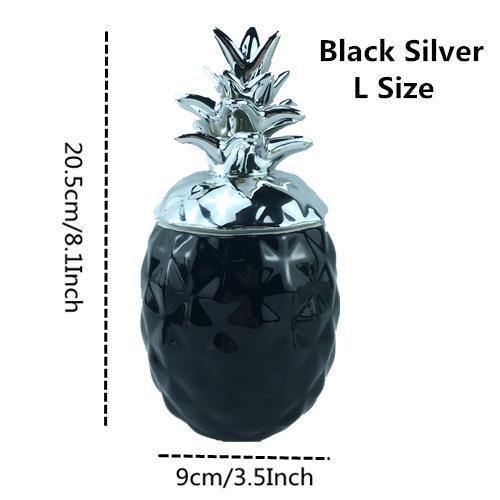 Black & White Pineapple Storage - Nordic Side - 