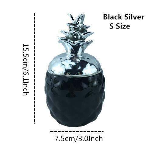 Black & White Pineapple Storage - Nordic Side - 