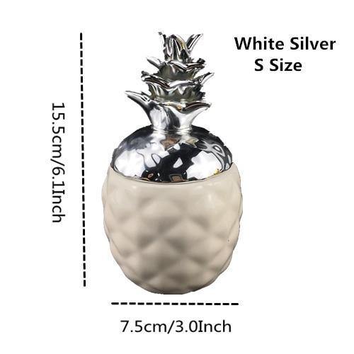 Black & White Pineapple Storage - Nordic Side - 