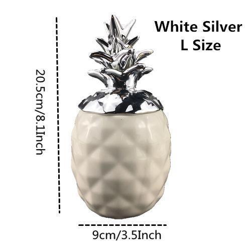 Black & White Pineapple Storage - Nordic Side - 