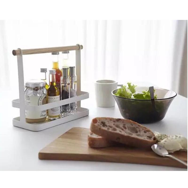 Iron Dish Rack with Wood Handle - Nordic Side - 