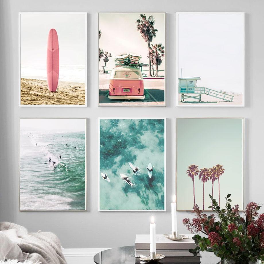 Pink & Blue Summer Wall Art - Nordic Side - 