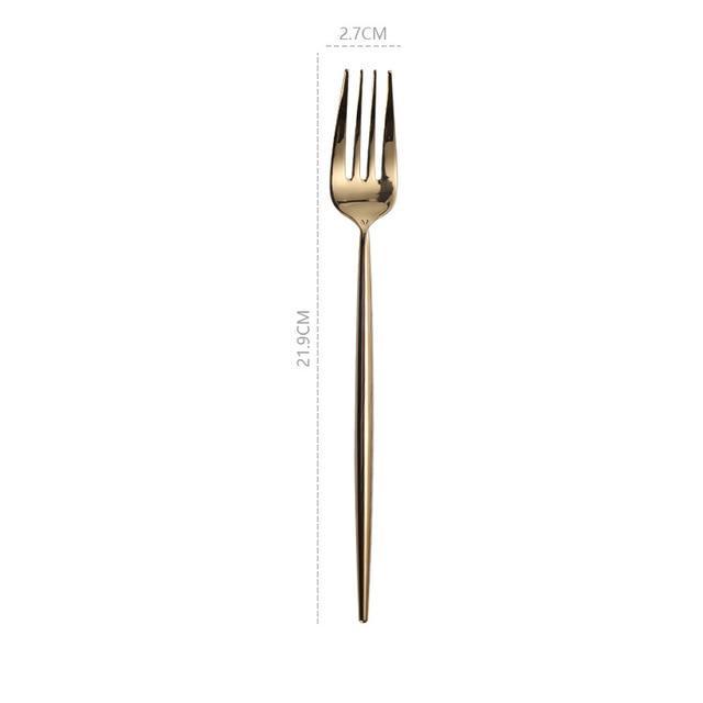 Mirrored Metal Cutlery (4 Colors) - Nordic Side - 