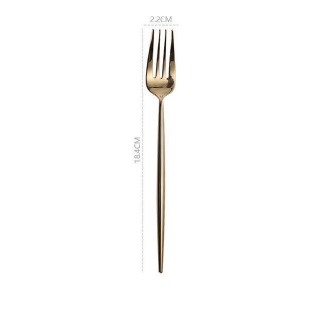 Mirrored Metal Cutlery (4 Colors) - Nordic Side - 