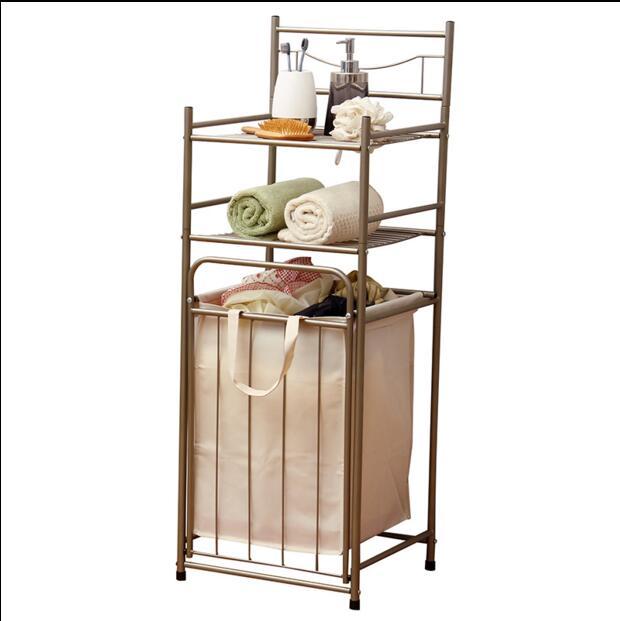 Theodore - Laundry Storage Shelves & Basket - Nordic Side - 08-02, feed-cl0-over-80-dollars, furniture-tag, modern-farmhouse