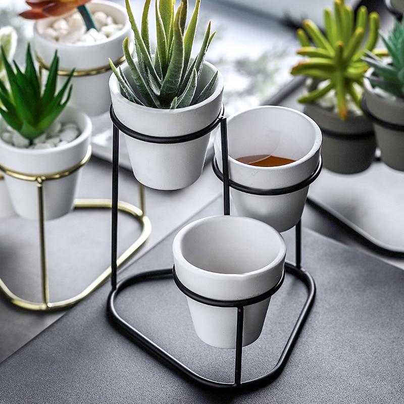 Temprince - 3 Level Planter & Stand - Nordic Side - 09-28, feed-cl1-planters, modern-pieces, modern-planter-collection