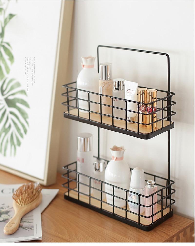 Iron & Wood Storage Rack - Nordic Side - 