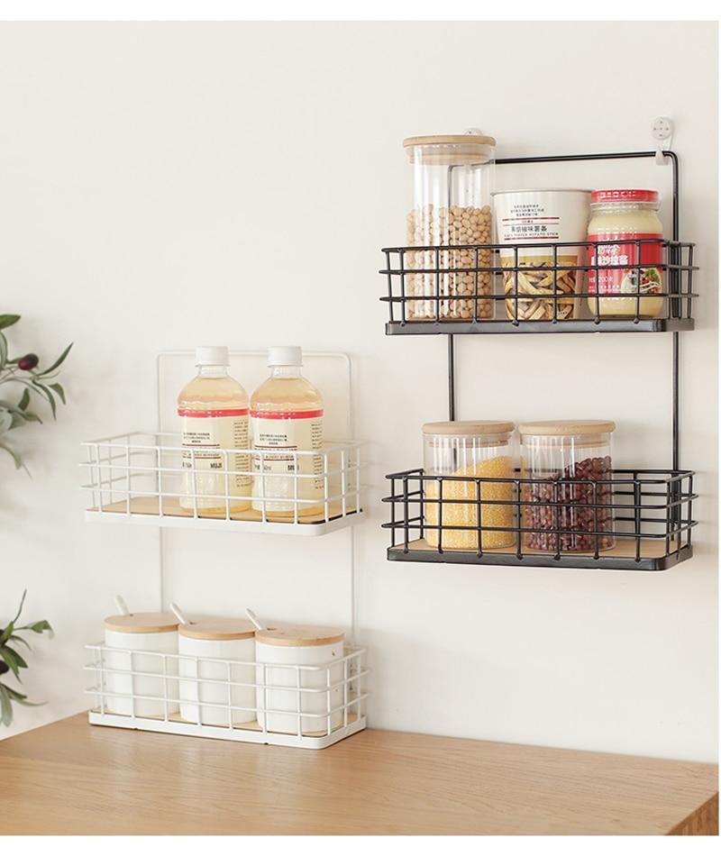 Iron & Wood Storage Rack - Nordic Side - 