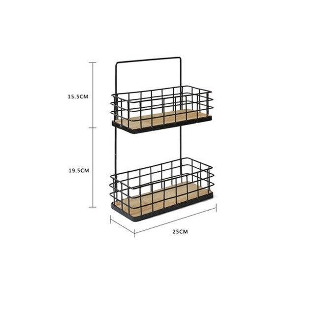 Iron & Wood Storage Rack - Nordic Side - 