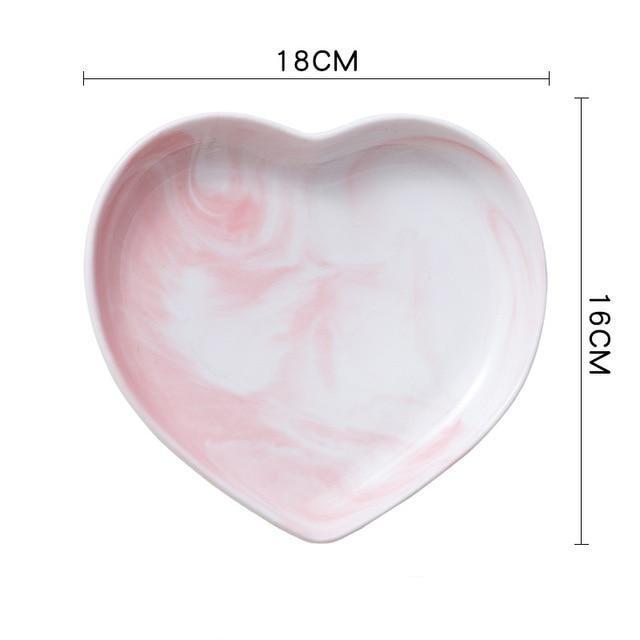 Marble Heart Dinnerware - Nordic Side - 