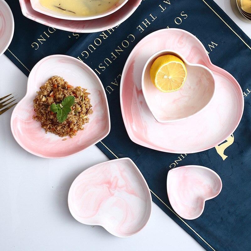 Marble Heart Dinnerware - Nordic Side - 