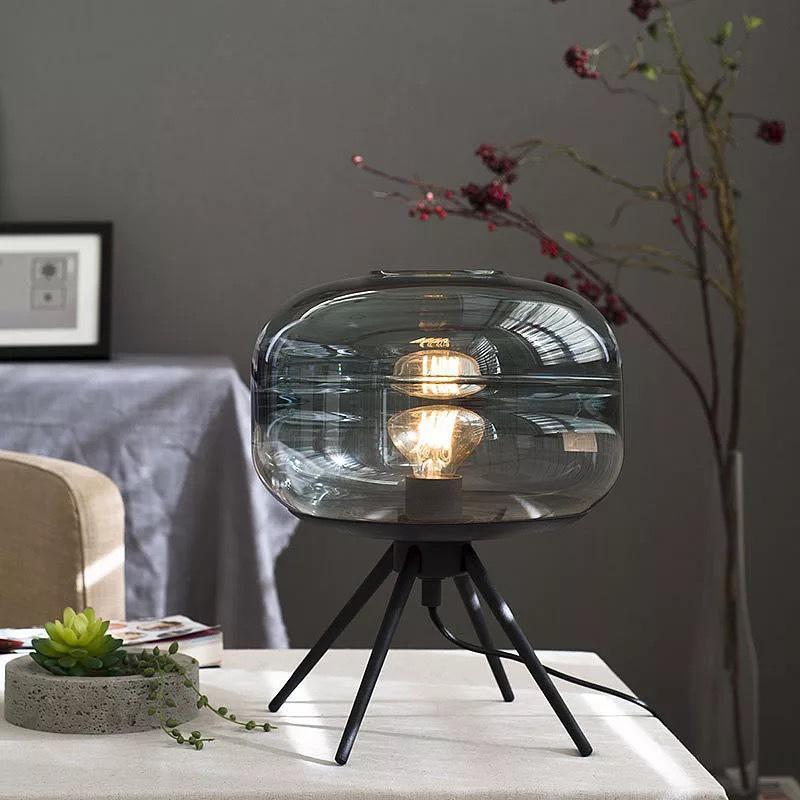 Adler - Glass Dome Table Lamp - Nordic Side - 07-03, best-selling-lights, desk-lamp, feed-cl0-over-80-dollars, glass, glass-lamp, lamp, light, lighting, lighting-tag, modern-lighting, table-l