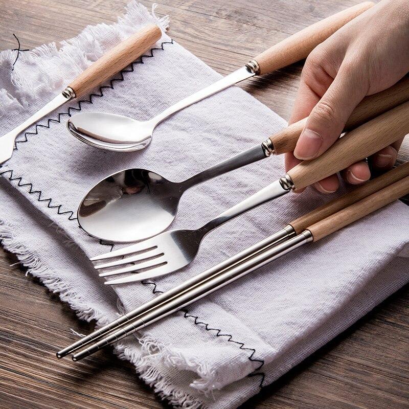 Steel & Wood Cutlery - Nordic Side - 