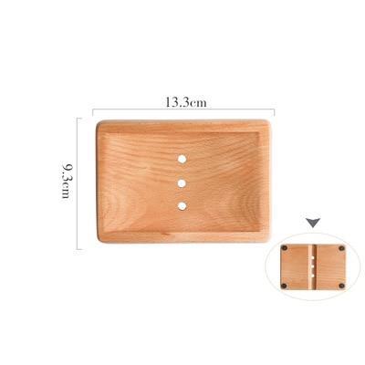 Natural Walnut Soap Plate - Nordic Side - 