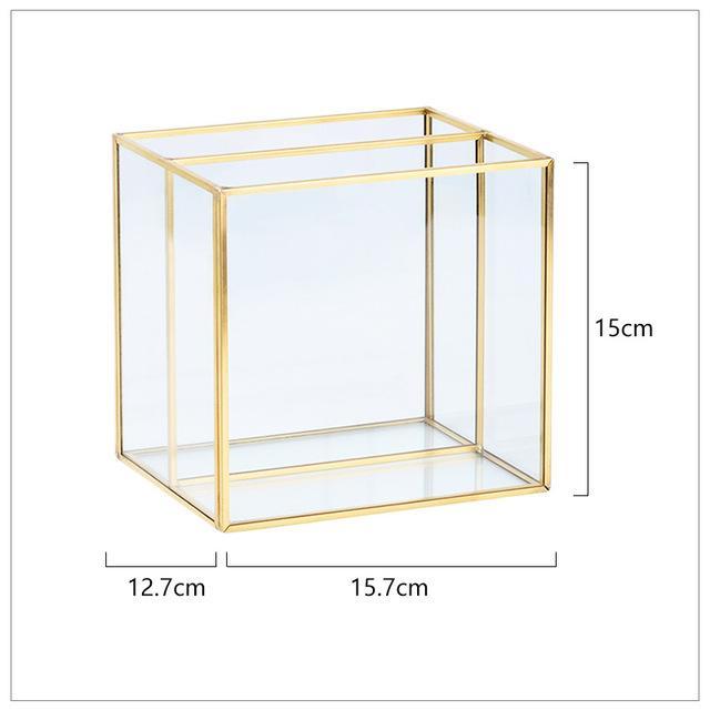 Glass Organiser with Gold Rim - Nordic Side - 